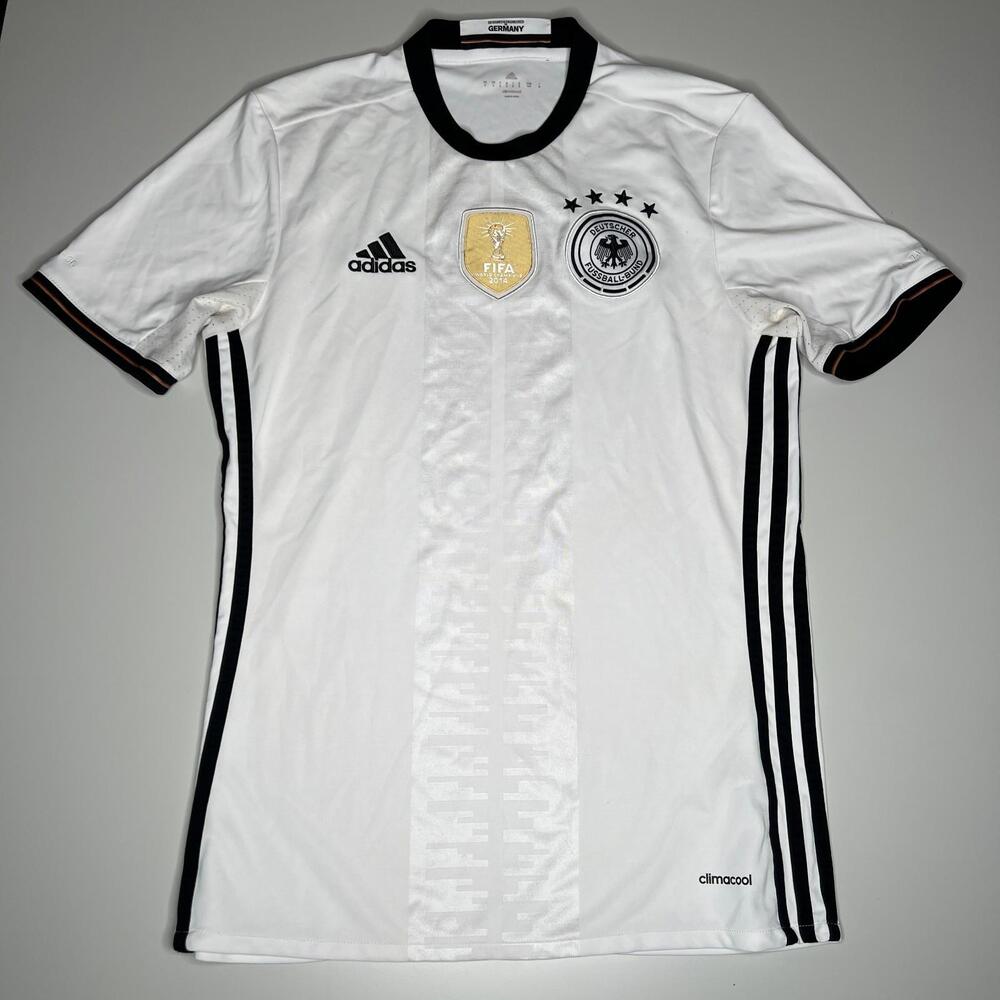 Germany Home football Soccer 2016 - 2017 Jersey Adidas Men's Size S White